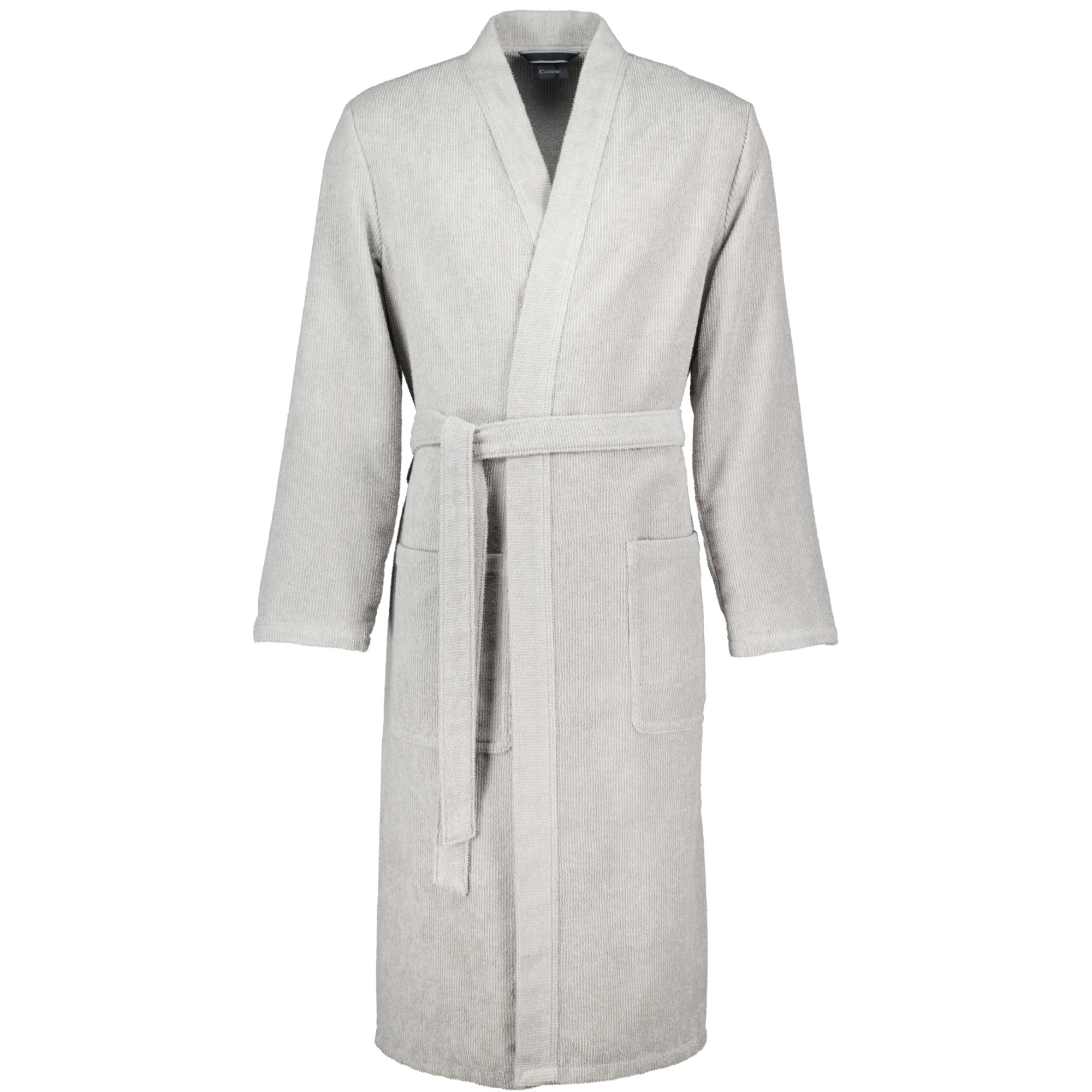 Cawö Herren Kimono-Bademantel extraleicht 5509 | 727 stein